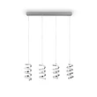 Trio LAOLA függeszték fém, króm, LED, 4000K, 32W, 5000lm - R34184106