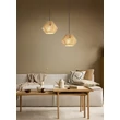 Trio LUCILLE függeszték papír, fekete, barna, E27 - R36111026
