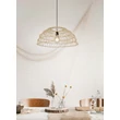 Trio PAULETTE függeszték papír, fekete, barna, E27 - R36141026