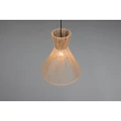 Trio ROSALIE függeszték fém, papír, fekete, barna, E27 - R36191036