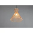 Trio ROSALIE függeszték fém, papír, fekete, barna, E27 - R36191036
