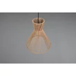 Trio ROSALIE függeszték fém, papír, fekete, barna, E27 - R36191036