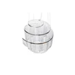 Trio POMP függeszték metal, acrill, króm, áttetsző, LED, 2700K - 6500K, 38W, 5500lm - R37349106