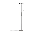 Trio PALERMO állólámpa fém, nikkel, LED, 5W+18W, 3000-4000-6500K, 500+2000Lm - R45741107
