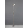 Trio PALERMO állólámpa fém, nikkel, LED, 5W+18W, 3000-4000-6500K, 500+2000Lm - R45741107
