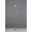 Trio PALERMO állólámpa fém, nikkel, LED, 5W+18W, 3000-4000-6500K, 500+2000Lm - R45741107