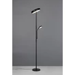 Trio PALERMO állólámpa fém, fekete, LED, 5W+18W, 3000-4000-6500K, 500+2000Lm - R45741132