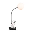 Trio ARM asztali lámpa fém, műanyag, fekete, fehér, LED, 1.5W, 2700K, 100Lm - R53801102