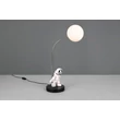 Trio ARM asztali lámpa fém, műanyag, fekete, fehér, LED, 1.5W, 2700K, 100Lm - R53801102