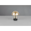 Trio DOOLEY asztali lámpa fém, üveg, fekete, borostyán, LED, 1W, 140lm, 3000K - R54981113