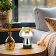 Trio DOOLEY asztali lámpa fém, üveg, fekete, áttetsző, LED, 1W, 140lm, 3000K - R54981153