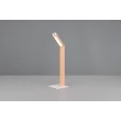 Trio SKIP asztali lámpa fém, fa, fehér, barna, LED, 2W, 185lm, 3000K - R55951135