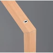 Trio SKIP asztali lámpa fém, fa, fehér, barna, LED, 2W, 185lm, 3000K - R55951135