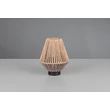 Trio LIRA asztali lámpa fém, papír, fekete, barna, LED, 1W, 140lm, 3000K - R55991126
