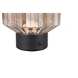 Trio LORD asztali lámpa fém, üveg, fekete, borostyán, LED, 3000K, 1.5W, 100lm - R57761113