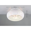 Trio BIDAR ventilátoros mennyezet lámpa fém, fehér, E27 - R61574031