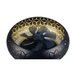 Trio BIDAR ventilátoros mennyezet lámpa fém, fekete, arany, E27 - R61574080
