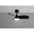 Trio HELSINKI ventilátoros lámpa fém, fekete, LED, 20W, 2500lm, 2700K-6000K - R62732132
