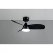 Trio HELSINKI ventilátoros lámpa fém, fekete, LED, 20W, 2500lm, 2700K-6000K - R62732132