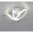 Trio RUSA mennyezet lámpa fém, műanyag, fehér, LED, 7W, 4000K, 900Lm - R63541131