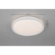 Trio SOLIT mennyezet lámpa fém, műanyag, fehér, RGB-LED, 14W, 2700-6500K, 1800Lm - R63581131