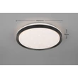 Trio SOLIT mennyezet lámpa fém, műanyag, fehér, fekete,  RGB-LED, 14W, 2700-6500K, 1800Lm - R63581132