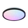 Trio SOLIT mennyezet lámpa fém, műanyag, fehér, fekete,  RGB-LED, 14W, 2700-6500K, 1800Lm - R63581132