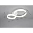 Trio SCOPE mennyezet lámpa műanyag, fehér, LED, 22W, 4000K, 3000Lm - R63601231