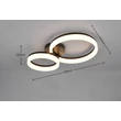Trio SCOPE mennyezet lámpa műanyag, fehér, fekete, LED, 22W, 3000K, 2800Lm - R63601232