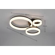 Trio SCOPE mennyezet lámpa műanyag, fehér, fekete, LED, 32W, 3000K, 4000Lm - R63601332