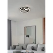 Trio HORUS mennyezet lámpa fém, műanyag, fehér, fekete, LED, 22W, 3000K, 2500Lm - R63671132