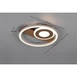 Trio HORUS mennyezet lámpa fém, műanyag, fehér, barna, LED, 22W, 3000K, 2500Lm - R63671165