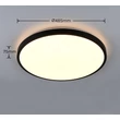 Trio SLOPE mennyezet lámpa műanyag, fehér, fekete, LED, 34W, 2700-6500K, 3900Lm - R63771932