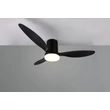 Trio GÖTEBORG ventilátoros lámpa műanyag, fekete, LED, 20W, 2500lm, 2700K-6000K - R64202132