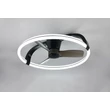 Trio STOCKHOLM ventilátoros lámpa műanyag, fekete, LED, 37W, 4300lm, 2700K-6500K - R64262132