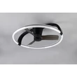 Trio STOCKHOLM ventilátoros lámpa műanyag, fekete, LED, 37W, 4300lm, 2700K-6500K - R64262132