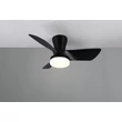 Trio RANDERS ventilátoros lámpa műanyag, fekete, LED, 20W, 2500lm, 2700K-6000K - R64412132