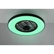 Trio LINKÖPING ventilátoros lámpa műanyag, fekete, LED, 45W, 5600lm, 2700K-6500K - R64462102