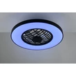 Trio LINKÖPING ventilátoros lámpa műanyag, fekete, LED, 45W, 5600lm, 2700K-6500K - R64462102