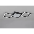 Trio GELO mennyezet lámpa fém, műanyag, fehér, fekete, LED, 24W, 3000K, 2500Lm - R64471132