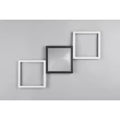 Trio GELO mennyezet lámpa fém, műanyag, fehér, fekete, LED, 24W, 3000K, 2500Lm - R64471132