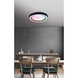 Trio ARCO mennyezet lámpa fém, műanyag, fekete, fehér, RGB-LED, 2700K-6000K, 22W, 2500lm - R65091032