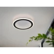Trio GLACE mennyezet lámpa fém, műanyag, fekete, fehér, LED, 21.5W, 2700-6500K, 2600Lm - R67681132