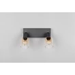 Trio CADIZ mennyezet lámpa fém, üveg, fekete, borostyán, E14 - R81782032