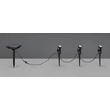 Trio OBIDOS kültéri dekorációs lámpa fém, fekete, LED, 0.5W, 35lm, 4000K, IP44 - R83256332
