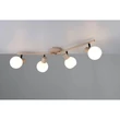 Trio BOBA mennyezet lámpa fém, üveg, bézs, fehér, E14 - R86374043