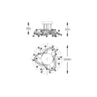 Zuma Maia mennyezet lámpa fém, üveg, kristály,fekete,áttetsző,LED,3000K-6000K,26W,3000Lm - ZU-MX3481-1S-3BCT