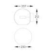 Zuma Enceladus fali lámpa fém,üveg,króm,áttetsző,LED,3000K,5W,500Lm - ZU-W0428-01D-F4AC