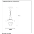 Lucide ARUBA kültéri függeszték fém rozsda barna E27 IP44 - 11872/01/97