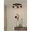 Lucide BINARI mennyezeti spotlámpa fém fekete LED IP20 - 77975/20/30